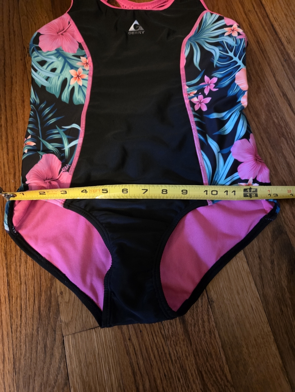 Gerry Girls' Botany Print Side 1-Piece Size 14 - Picture 12 of 12